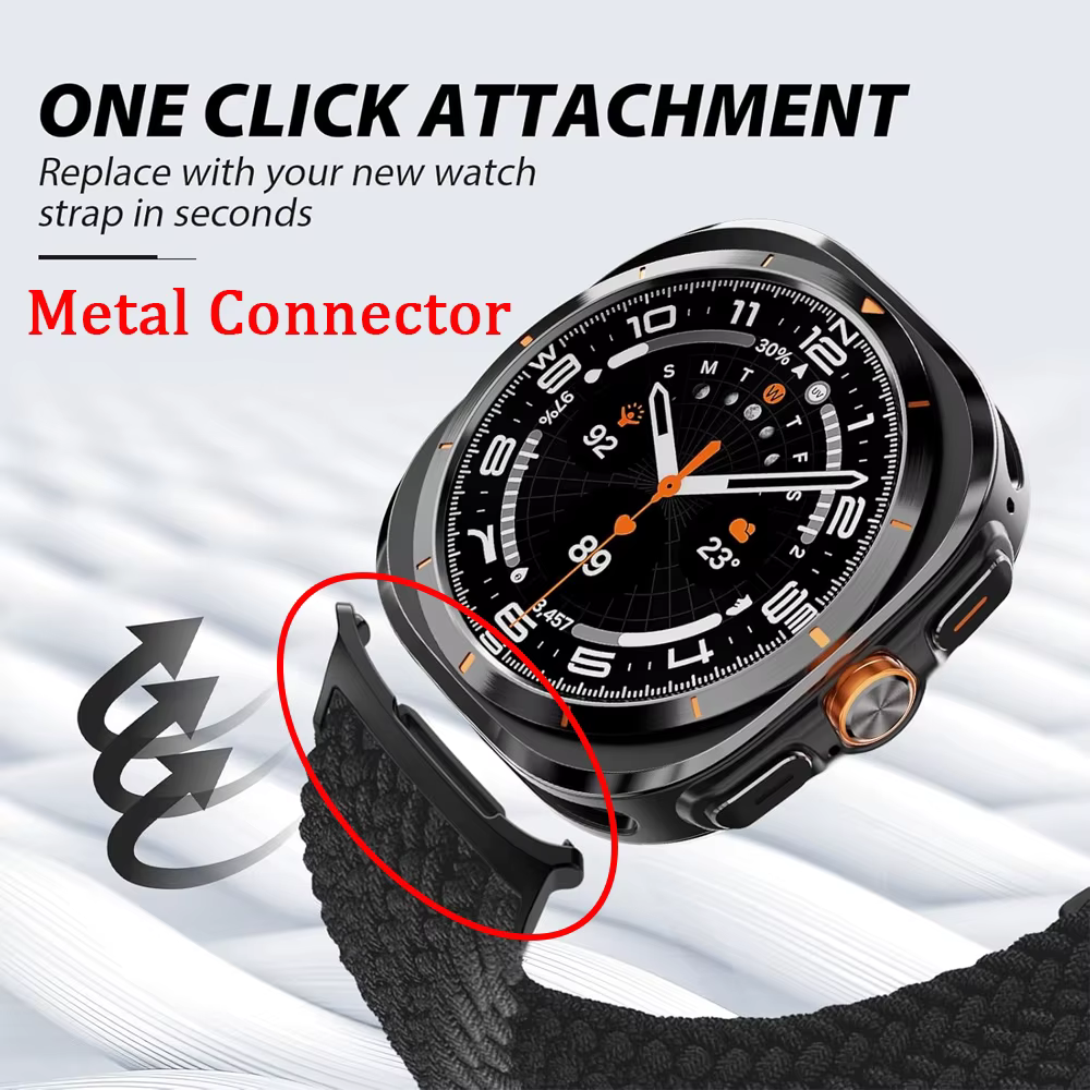 Bracelet magnétique tressé pour Samsung Galaxy Watch Ultra 47 mm