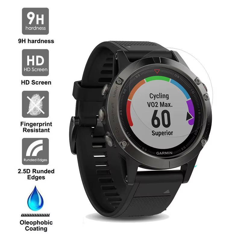 Pour Garmin Fenix 5 5S 5X Plus 6 6S 6X Por 7 7X epix Pro 47 51mm instinct Vivoactive 3 protecteur d'écran en verre trempé SmartWatch