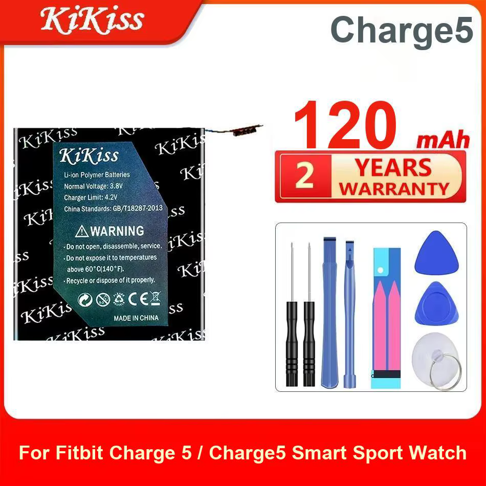 Batterie Kikiss pour montre de sport intelligente Fitbit Charge 5 / Charge5