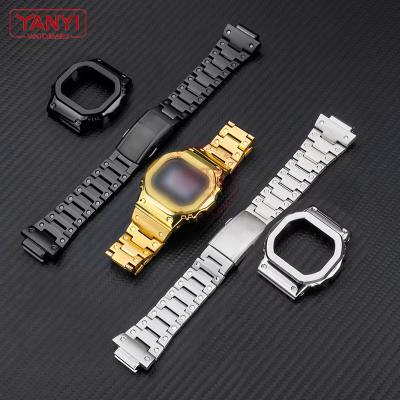 Bracelet de montre en acier inoxydable V4.0 pour Casio G-Shock DW-5600