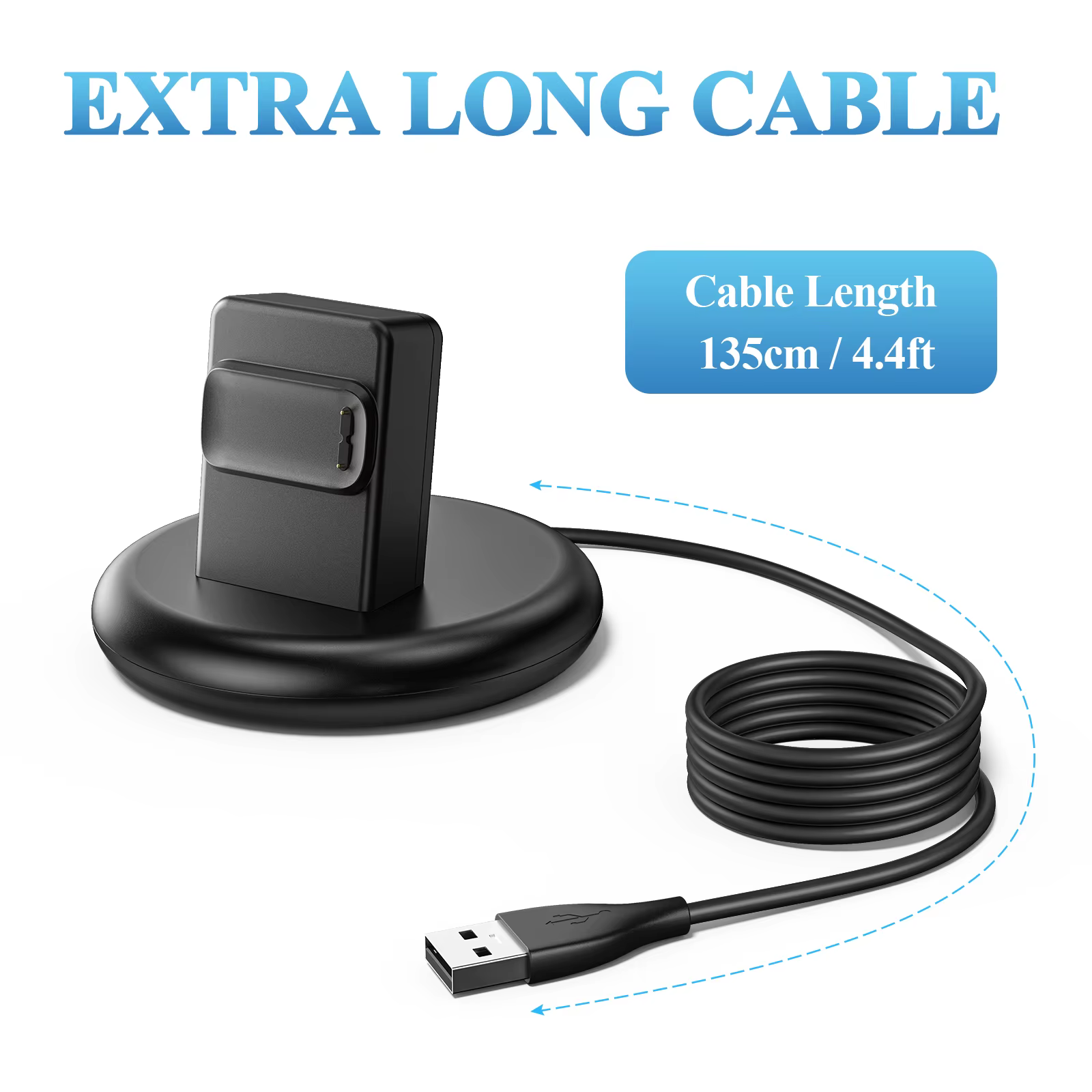 Station de Charge USB magnétique pour Fitbit Charge 5/Charge 6