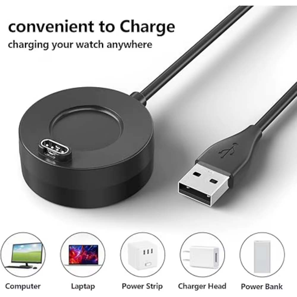 Pour Garmin Garmin Forerunner 965 955 945 935 745 265 255 245 165 55 45 chargeur de montre intelligente USB chargeur de remplacement