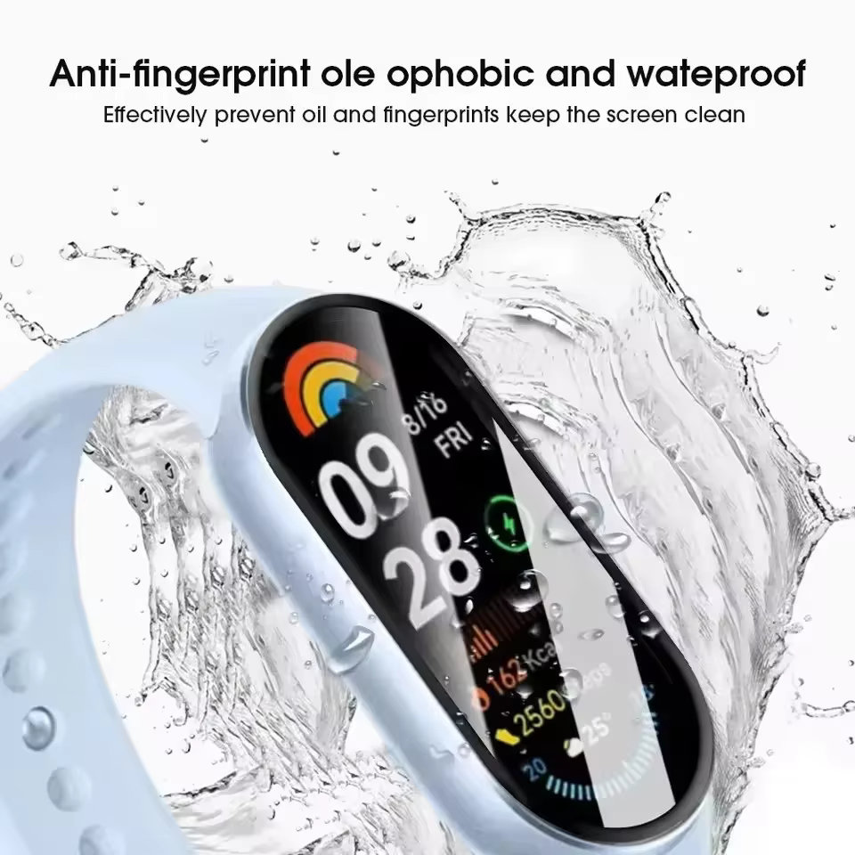 1-5 pièces pour Xiaomi Miband 10 protecteurs d'écran 9D courbé couverture complète anti-rayures Films de protection