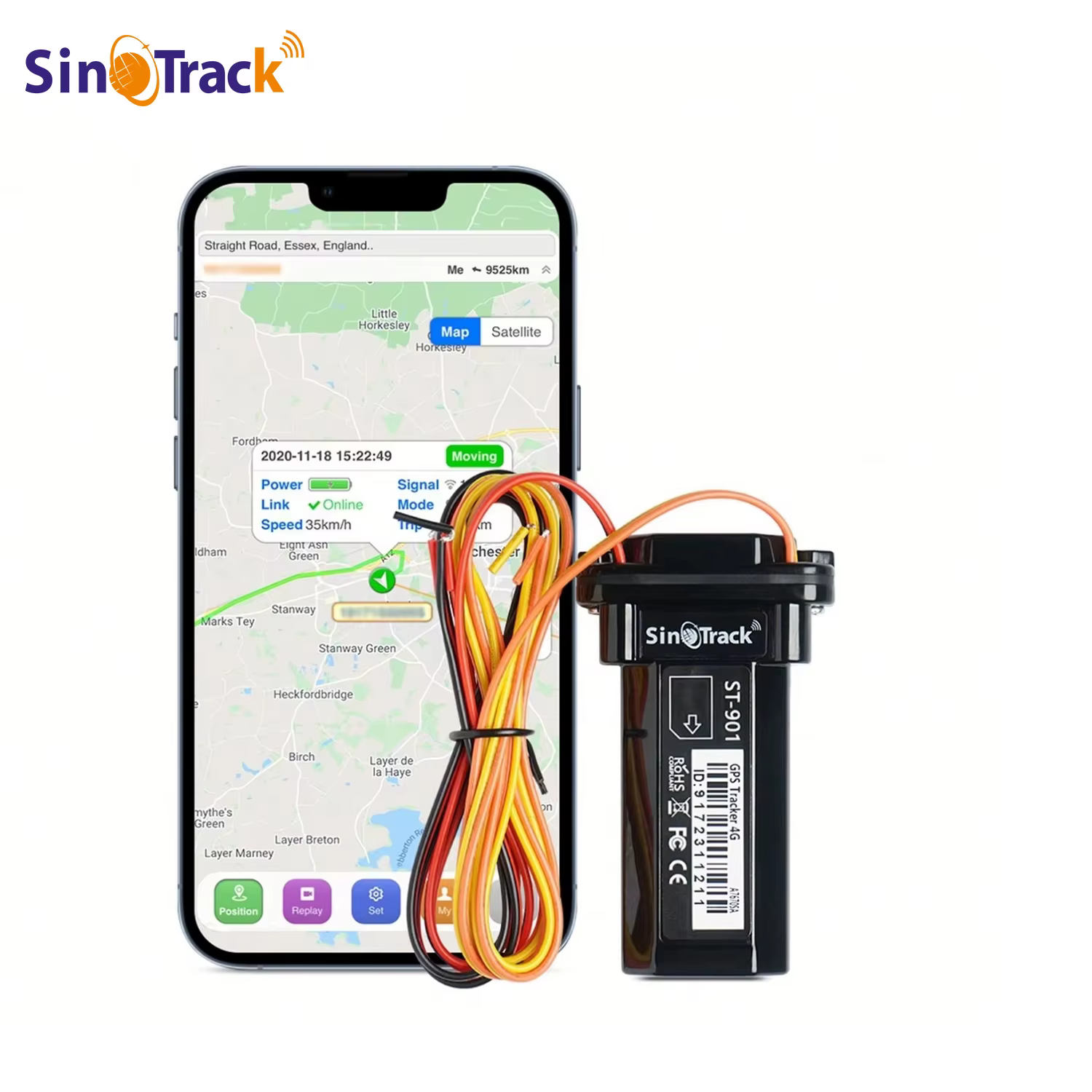 Traceur GPS Global avec batterie intégrée