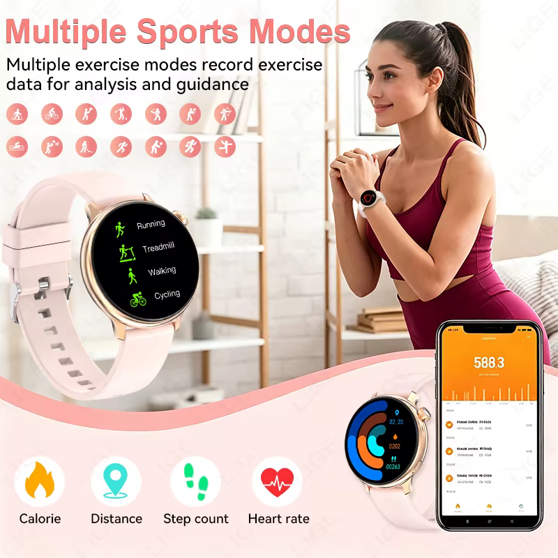 LIGE Nouvelle Montre Connectée pour Femme