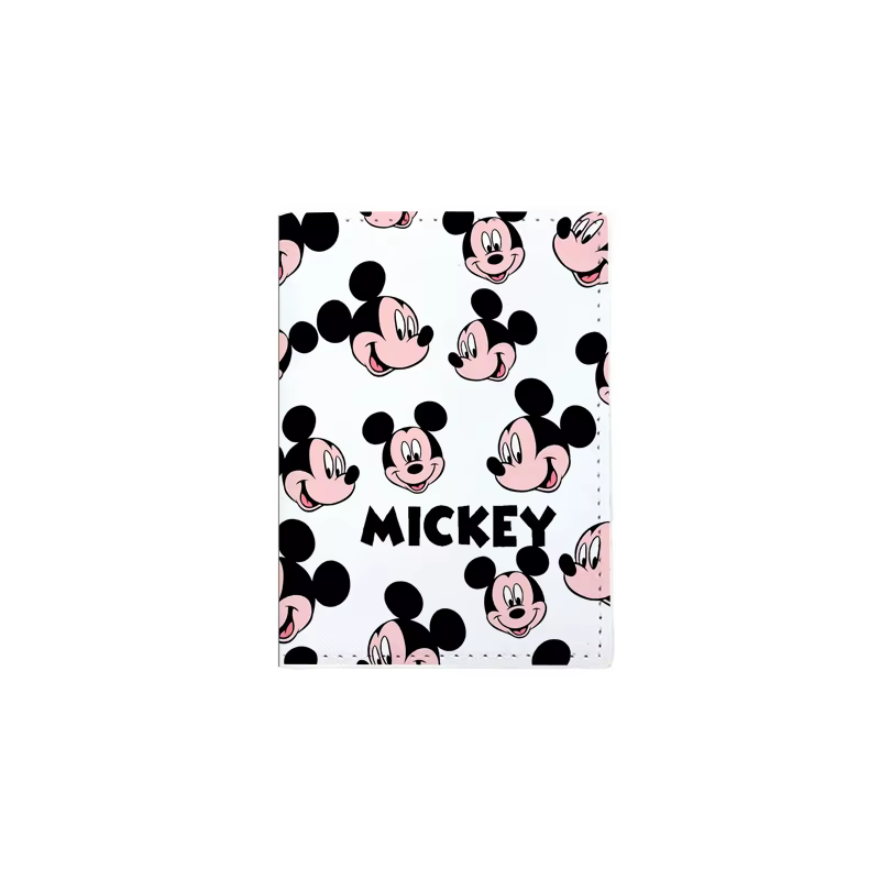 Disney turenie-Porte-passeport en cuir PU unisexe, accessoires de voyage pour femmes et filles, porte-cartes d'identité bancaires, cadeaux de mariage