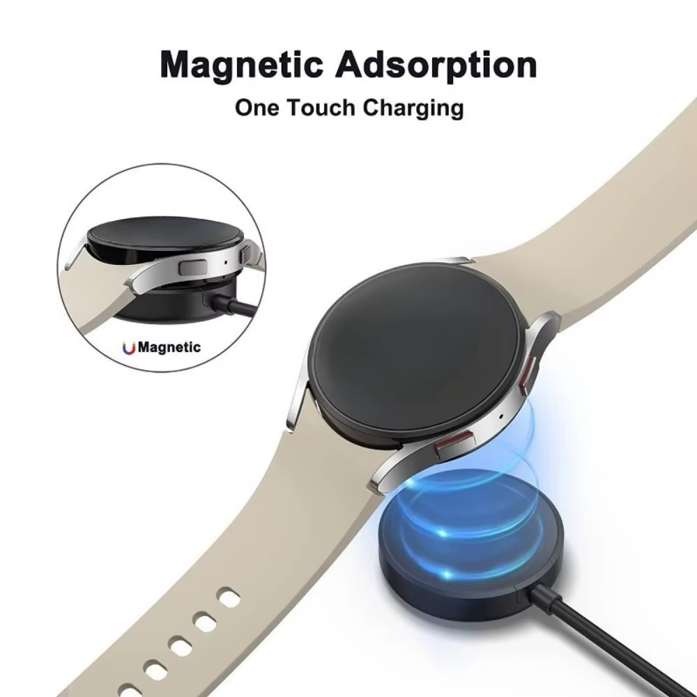 Chargeur pour montre Samsung compatible avec Galaxy 7/6/6 Classic/5/5 Pro/4/4 Classic