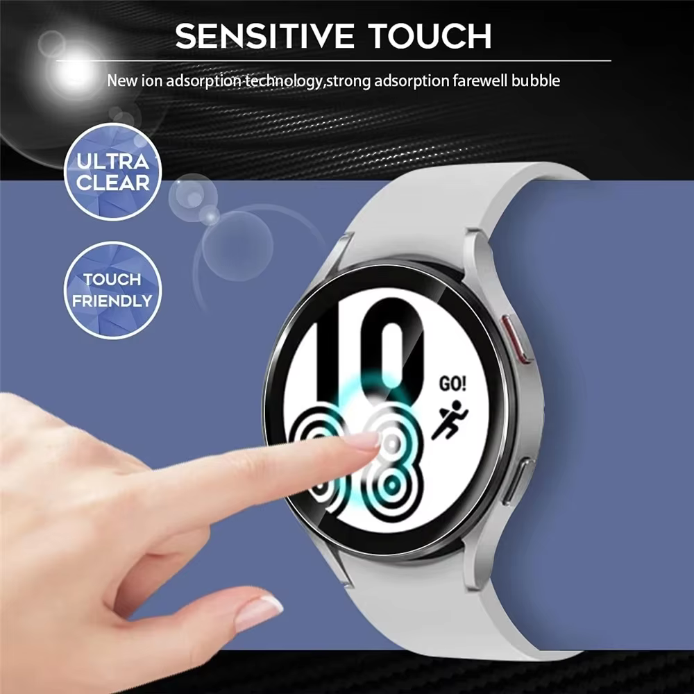 Verre trempé 9H pour Samsung Galaxy Watch 4 5 6 7 8 40/44mm Classic 42/46mm Watch7 Watch8 44 40mm