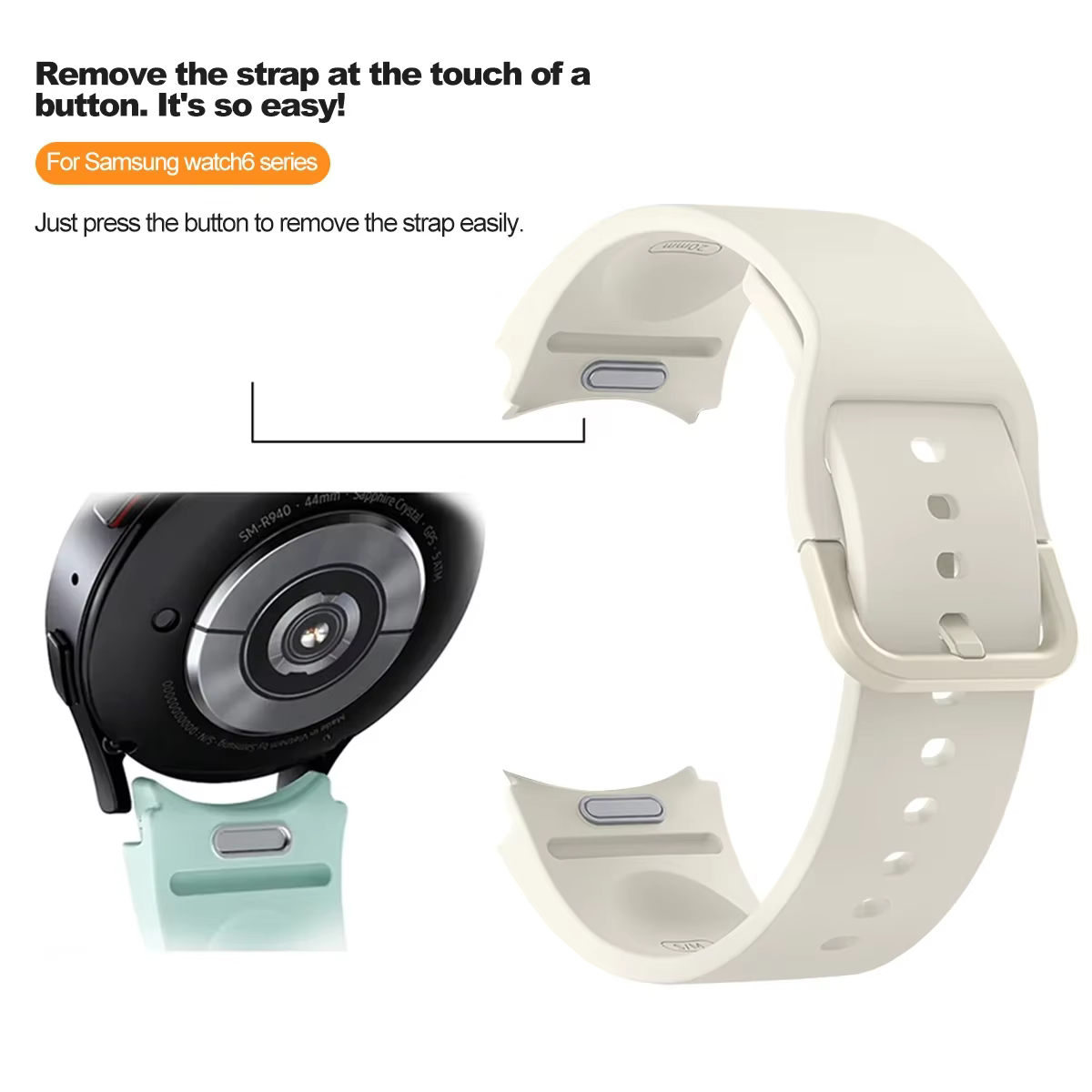 Bracelet pour Samsung Galaxy Watch 7 6 5 4 44mm 40mm 6 classique 47mm 43mm