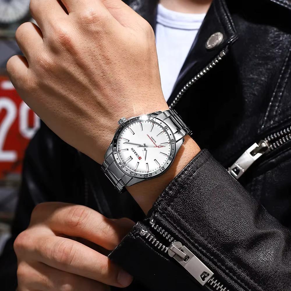 CURREN 8452 hommes montre à Quartz Ultra mince Simple Hodinky mode montre-bracelet en acier inoxydable pour homme horloge Relogio Masculino 2025