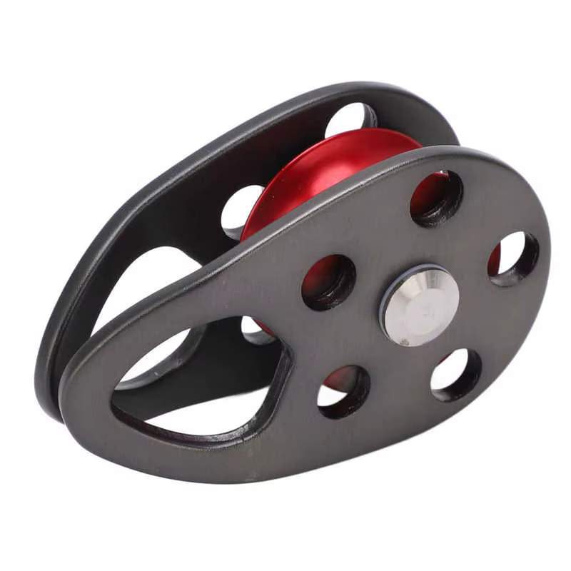 Poulie d'escalade en alliage d'aluminium, 20KN, balançoire latérale pour les activités de plein air