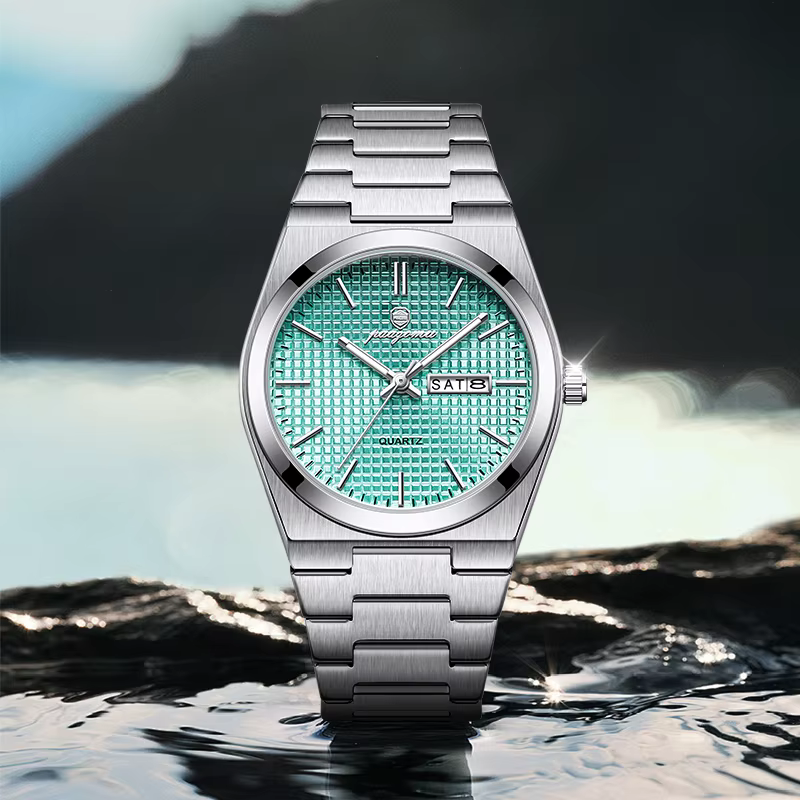 PAAZOMU Original luxe hommes horloge mode lumineux étanche chronographe Date montre pour homme en cuir Quartz