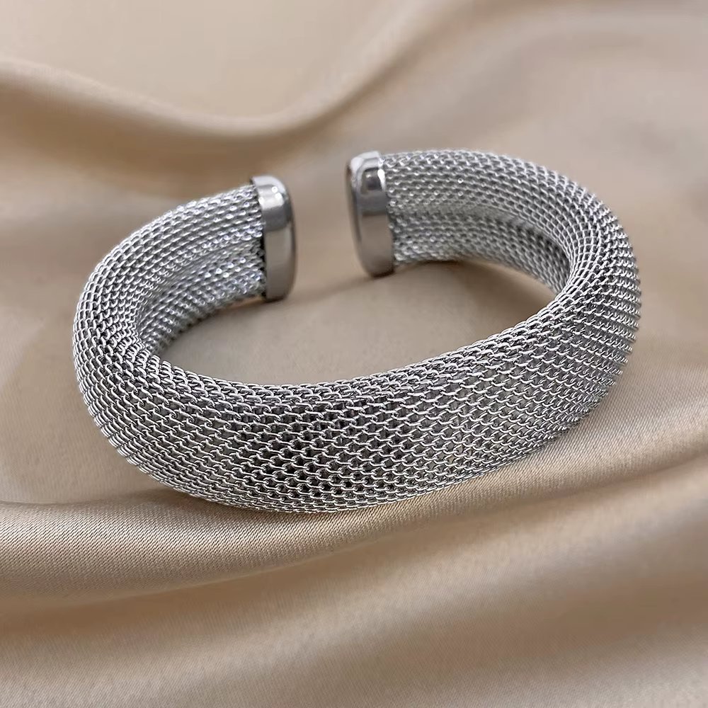 Greatera – Bracelet ouvert en acier inoxydable