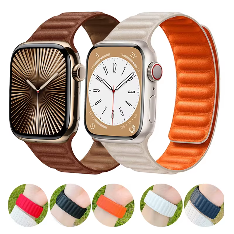Lien en cuir pour bracelets de montre Apple Ultra2 49mm