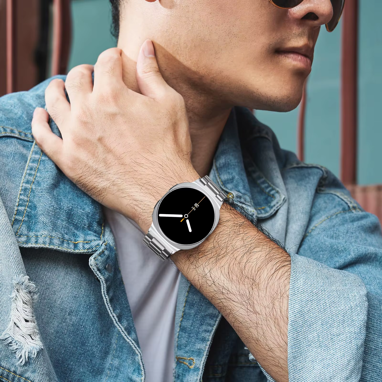 Bracelet en métal pour Samsung Galaxy Watch 8 40mm 44mm 8 classique 46mm