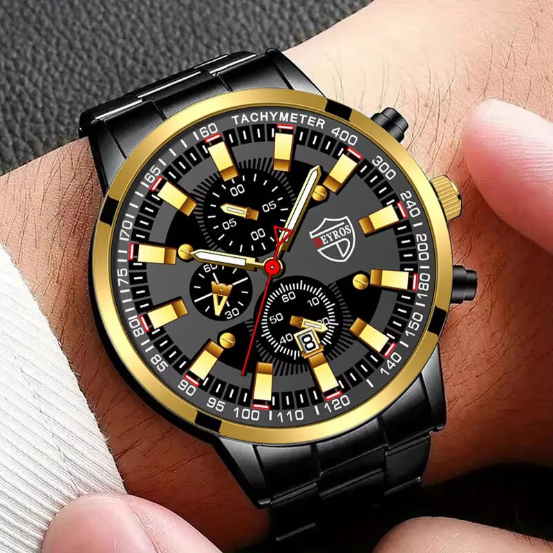 Montre à Quartz numérique pour hommes