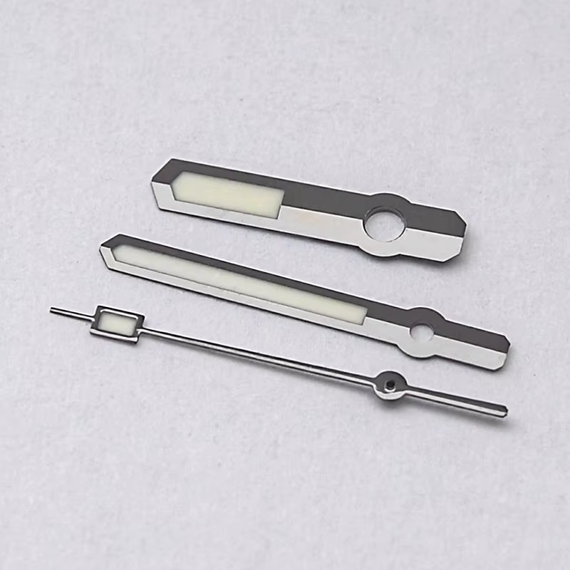 Aiguilles de montre or argent NH35 NH36 C3 vert lumineux