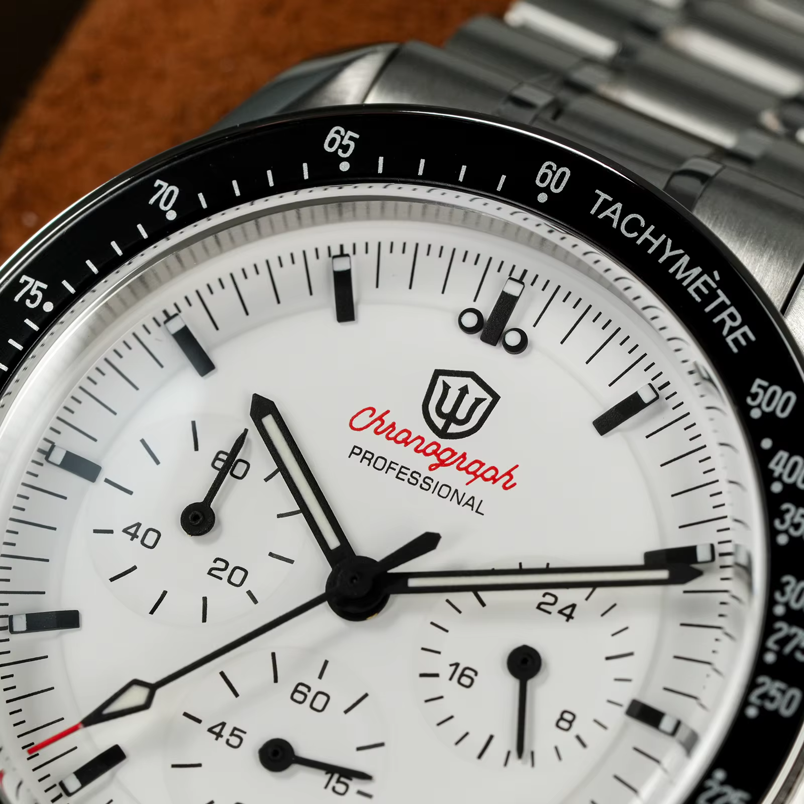 Watchdives WD1860 montres chronographe de sport VK63 montre-bracelet à Quartz Ar saphir Bgw9 acier inoxydable 200M étanche 40Mm montre