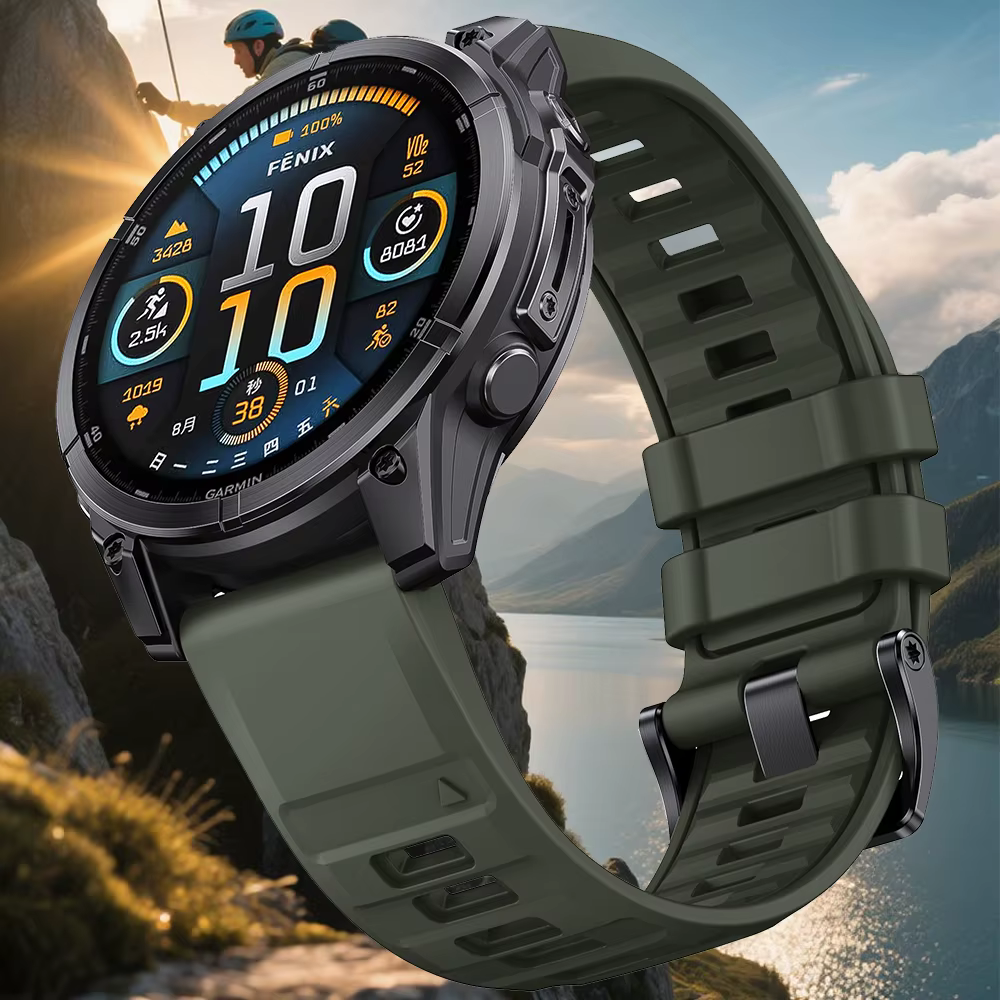 Bracelet de montre Fenix8 1:1 pour Garmin Fenix 8 47mm 51mm E 7 7X 6 6X 5 5X/Epix Pro/Enduro 3 QuickFit 22mm 26mm