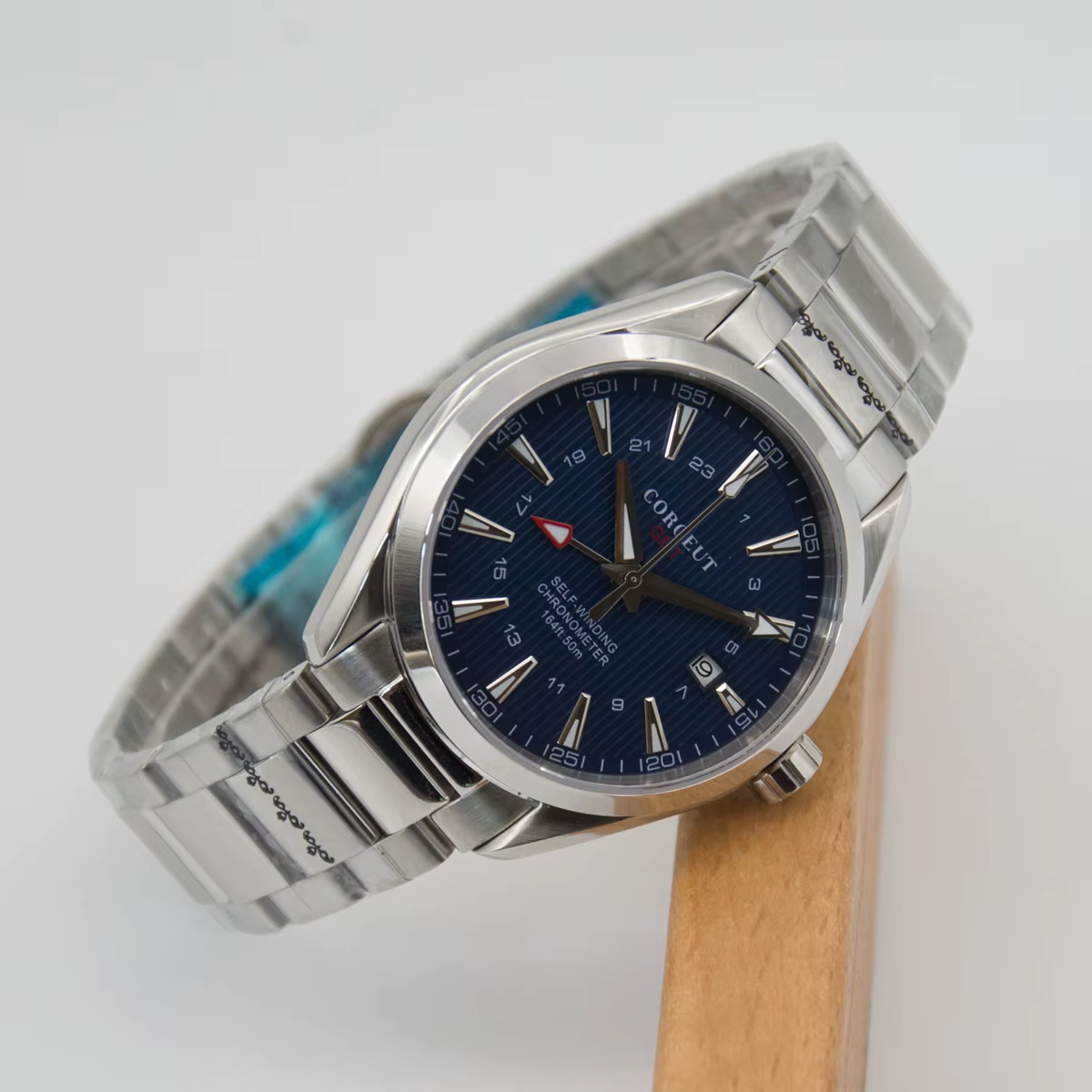 Montre mécanique automatique Corgeut 41mm GMT pour homme