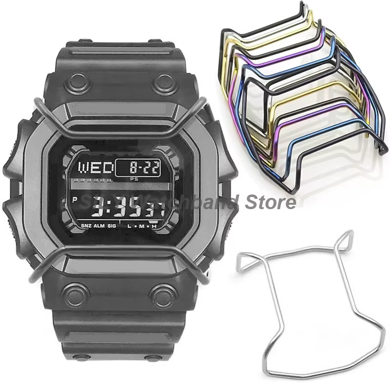 Protection de montre en métal pour Casio DW5600/5610/6900 GA100 GA2100 GA700 GG1000 GWG1000 – Accessoires