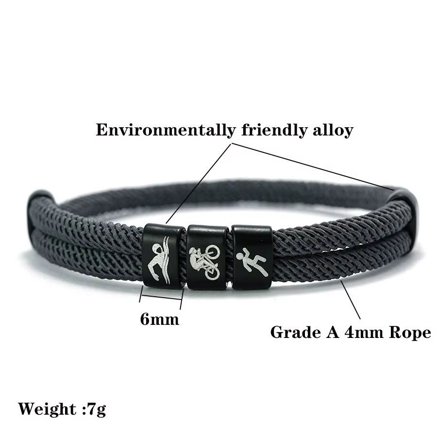 Bracelet en corde de sport pour homme Noter Creative