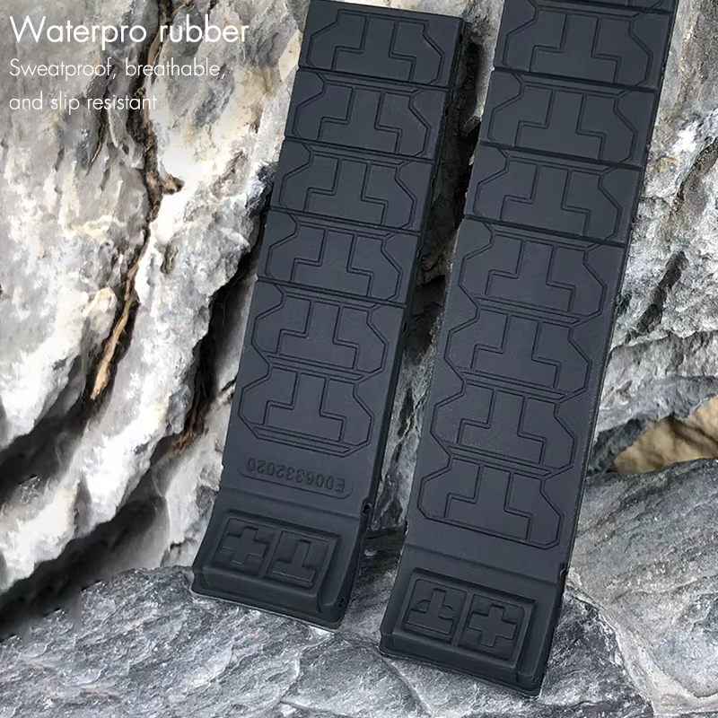 Bracelet de montre en caoutchouc de silicone naturel