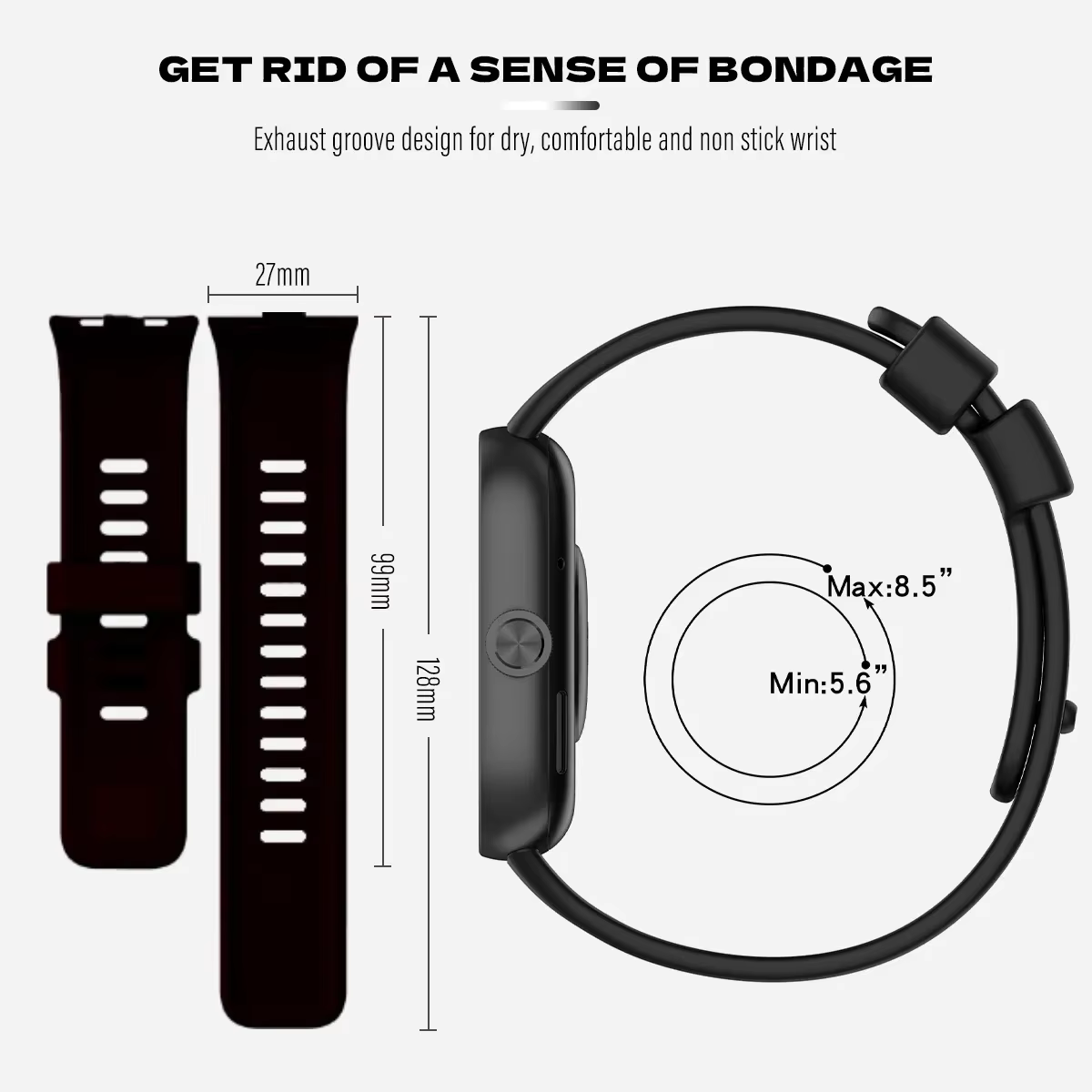 Bracelet en silicone d'origine pour Redmi Watch 4