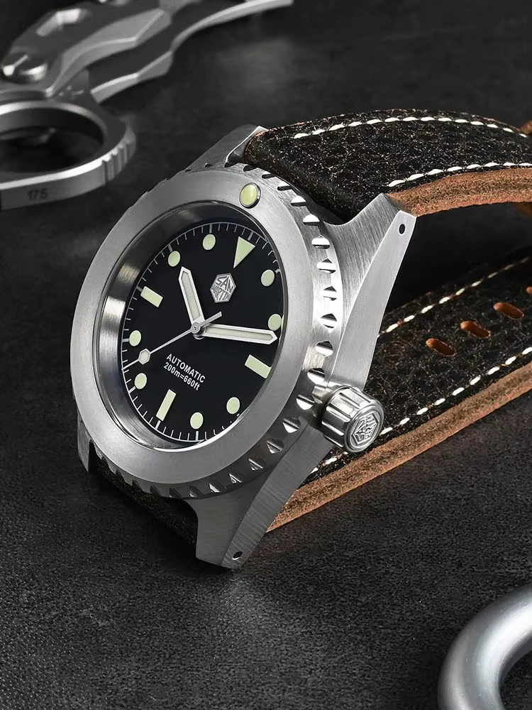 San Martin-Montre de Plongée Rétro pour Homme