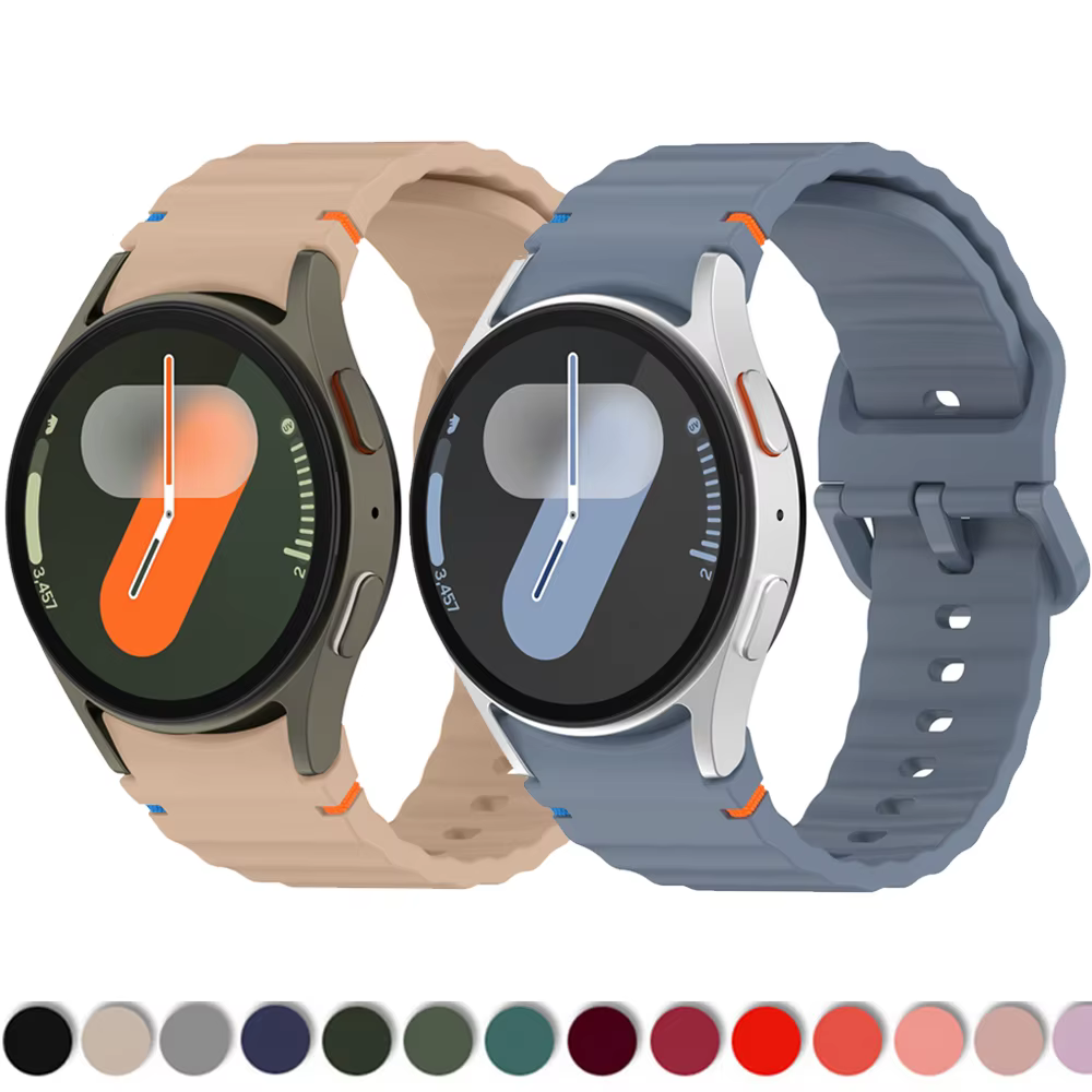 Bracelet en silicone pour Samsung Galaxy Watch, 7, 6, 4, 5 Pro FE, 44mm, 40mm, Original, Classique, 43mm, 47mm