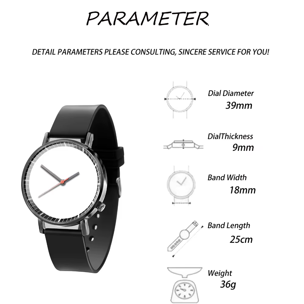Montre personnalisée en quartz avec photo