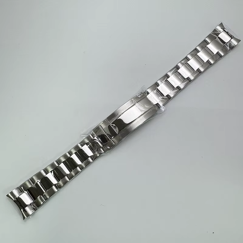Bracelet Oyster/Jubilee en acier massif argenté