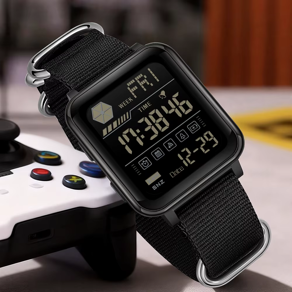 SANDA – montre numérique militaire LED pour hommes