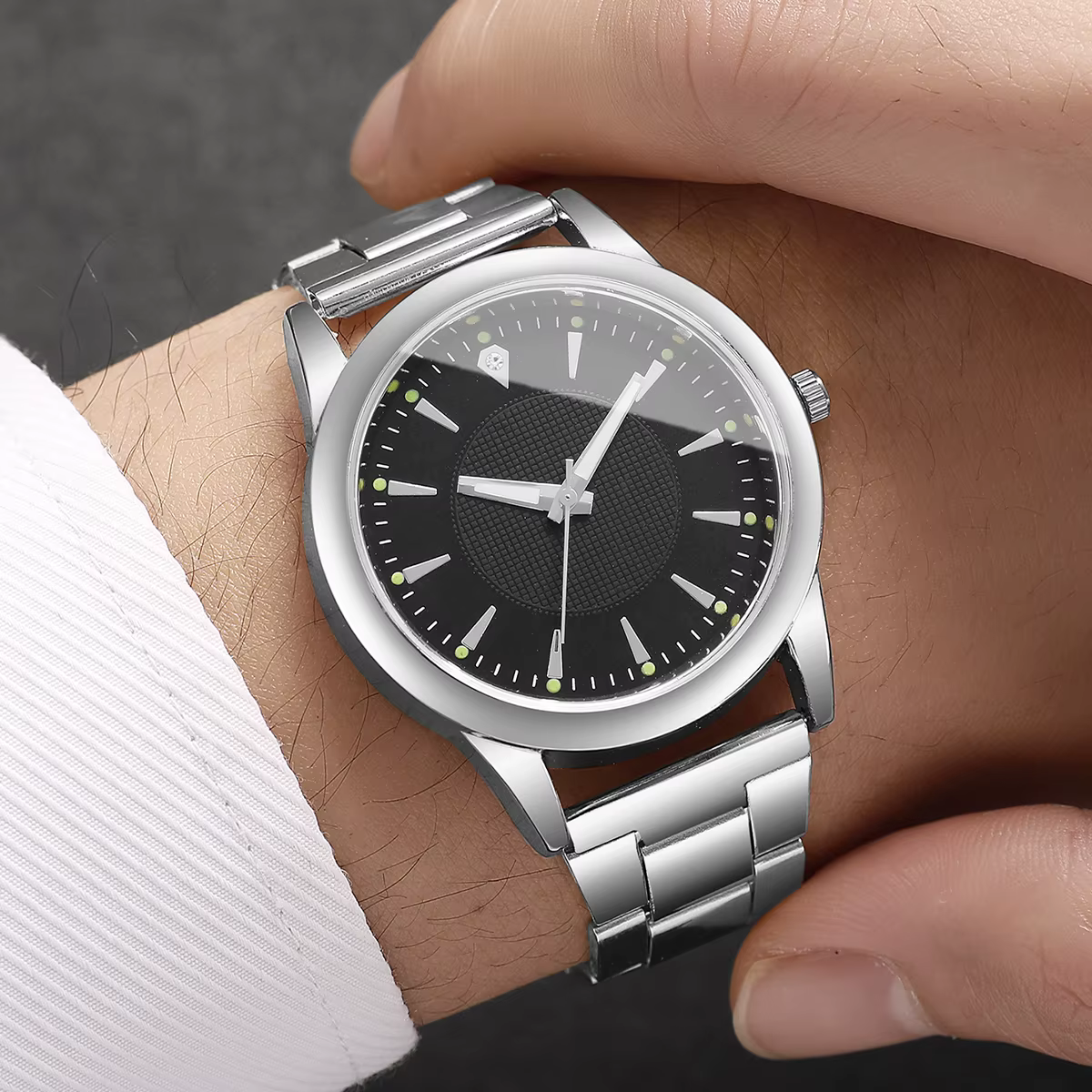 2 pièces montres de Couple hommes montre d'affaires mode analogique femmes