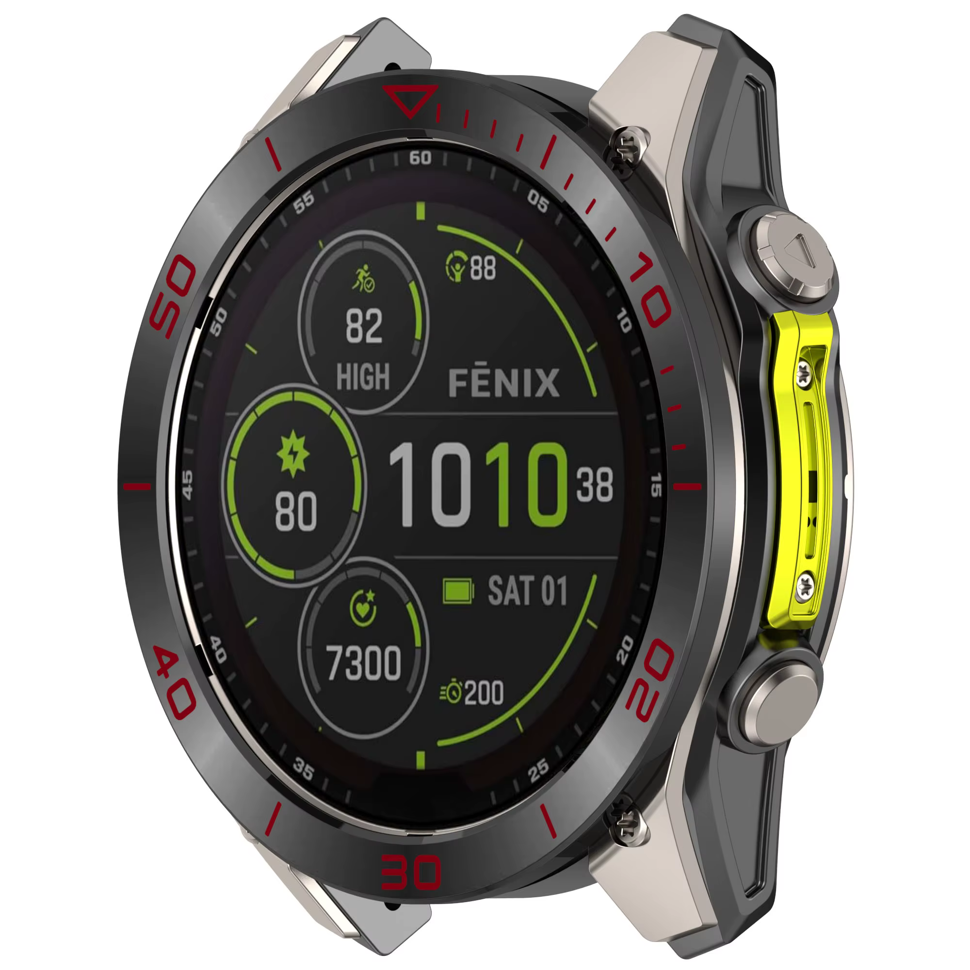 Lunette d'anneau en métal pour Garmin Fenix 8 AMOLED 47mm 51mm