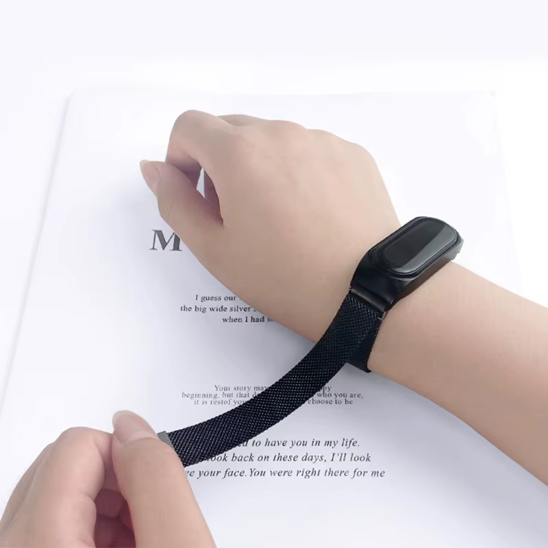 Bracelet à boucle milanaise pour Xiaomi Mi Band 8 7 10