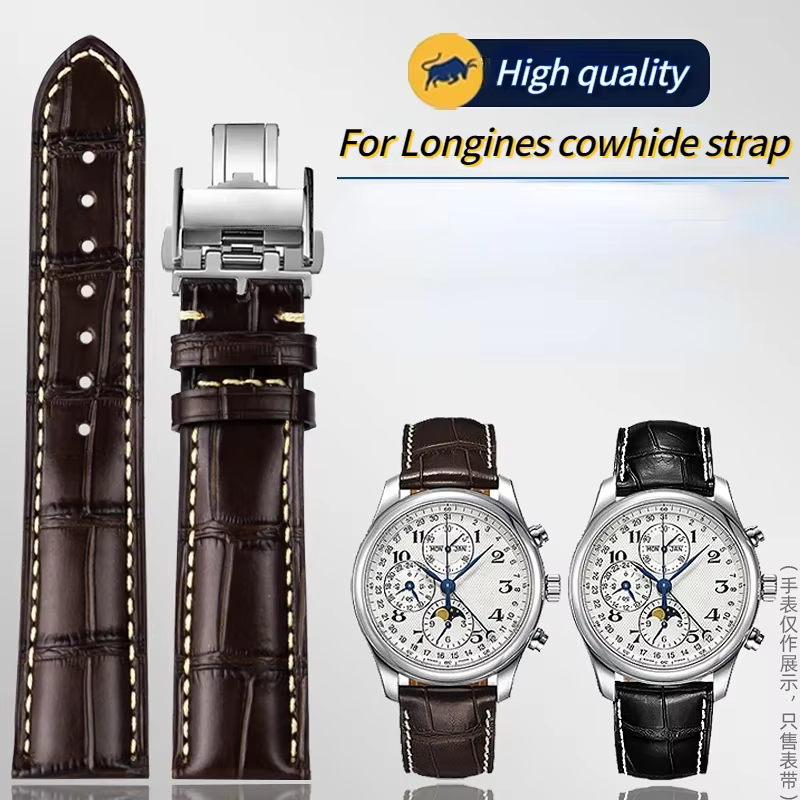 Bracelet de montre en cuir de vache