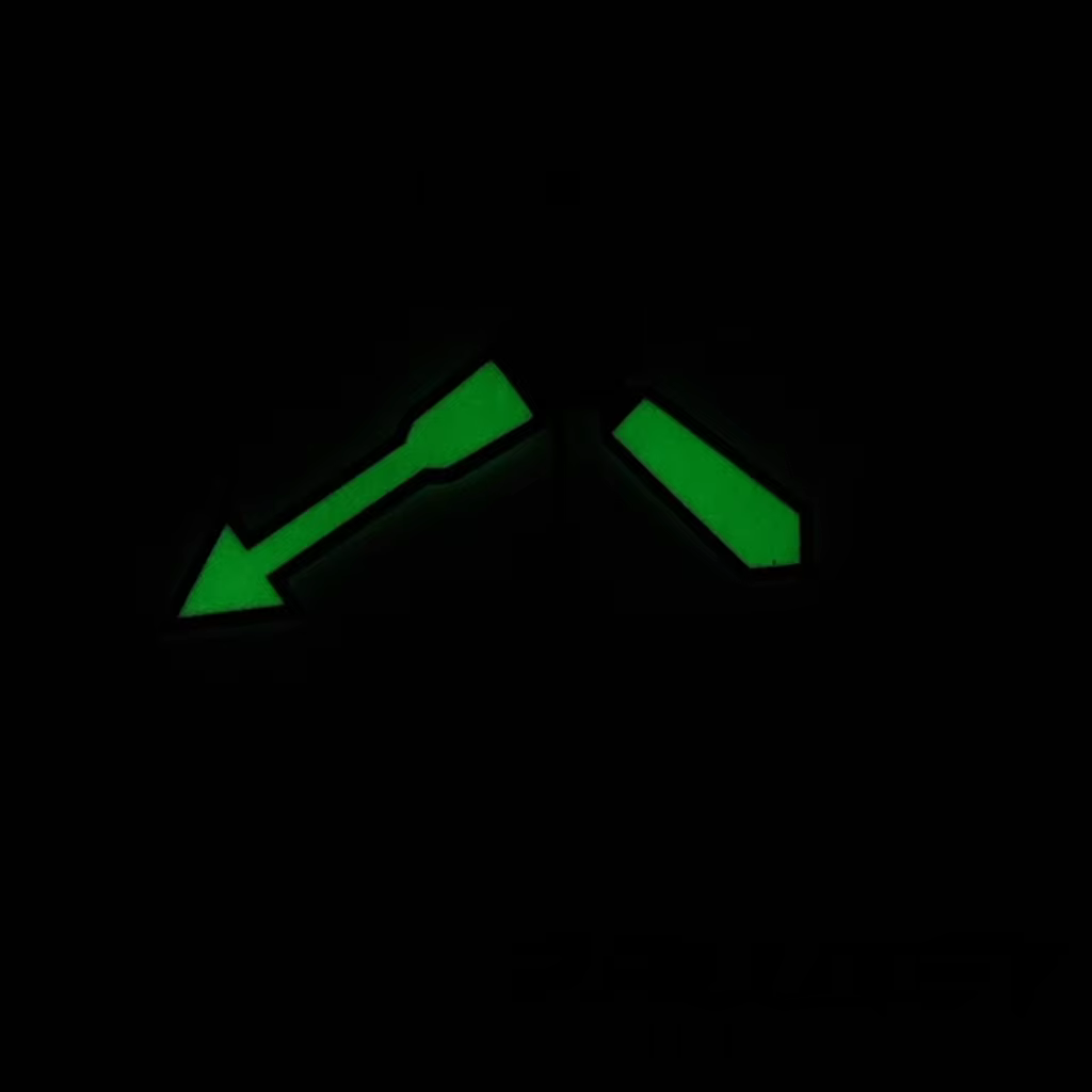 Aiguilles de montre Shark Second Hands NH35 vertes luminescentes