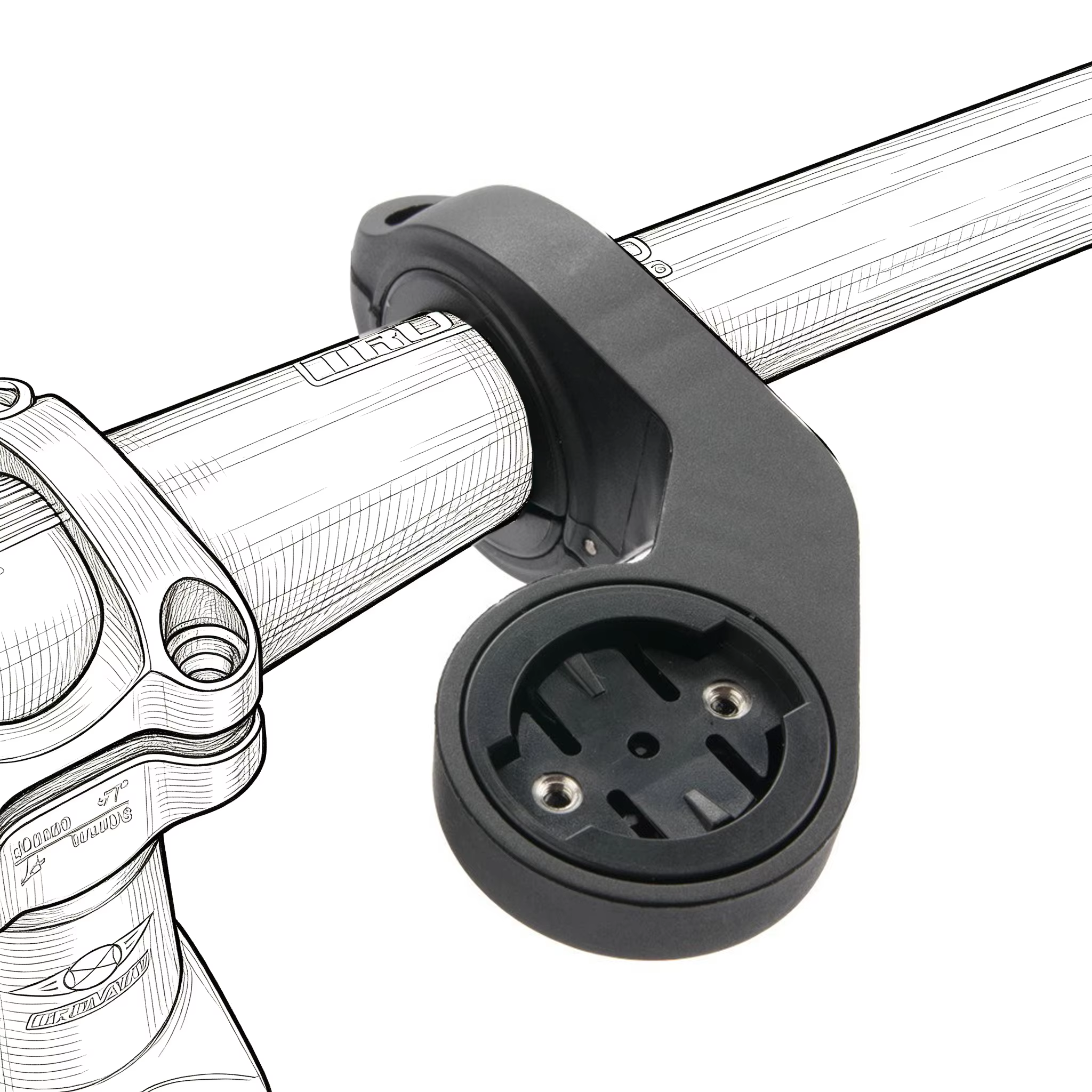 Support de guidon pour ordinateur de vélo Garmin