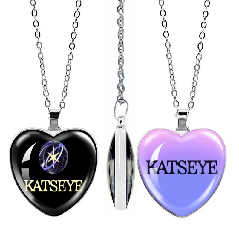Collier pour femme KATSEYE, bijoux anime, pendentif, breloques Kpop Idol, accessoires, chaîne de cou en alliage, cadeau d'anniversaire pour fans