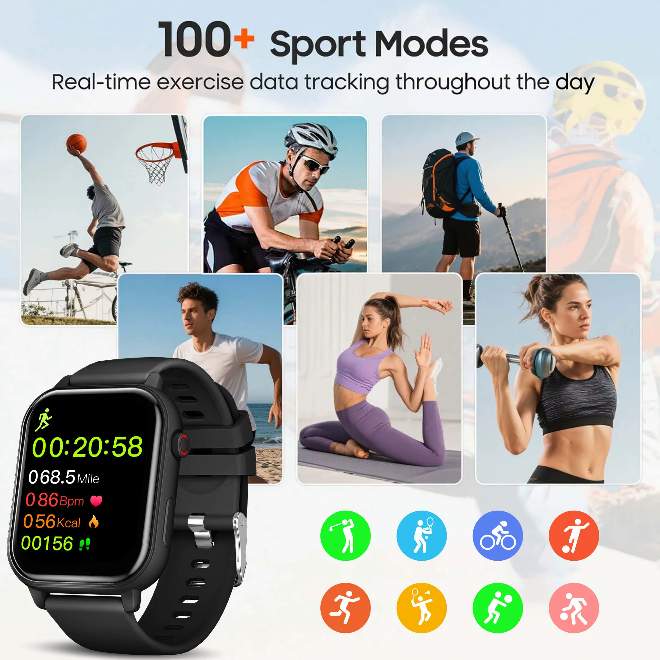 Montre connectée 2026, écran 1