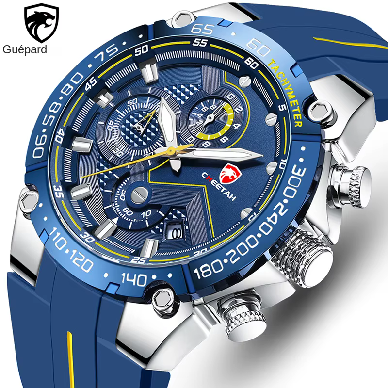 CHEETAH nouvelles montres hommes marque de luxe grand cadran montre