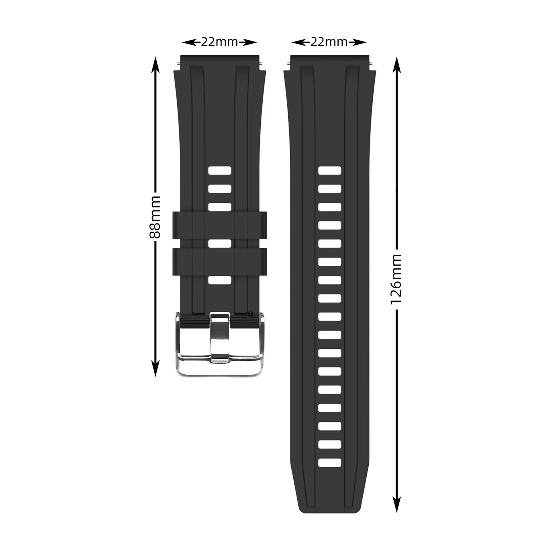 Bracelet en Silicone d'origine pour Huawei montre ultime/GT 5 4 46mm/GT 5 Pro 46mm Smartwatch
