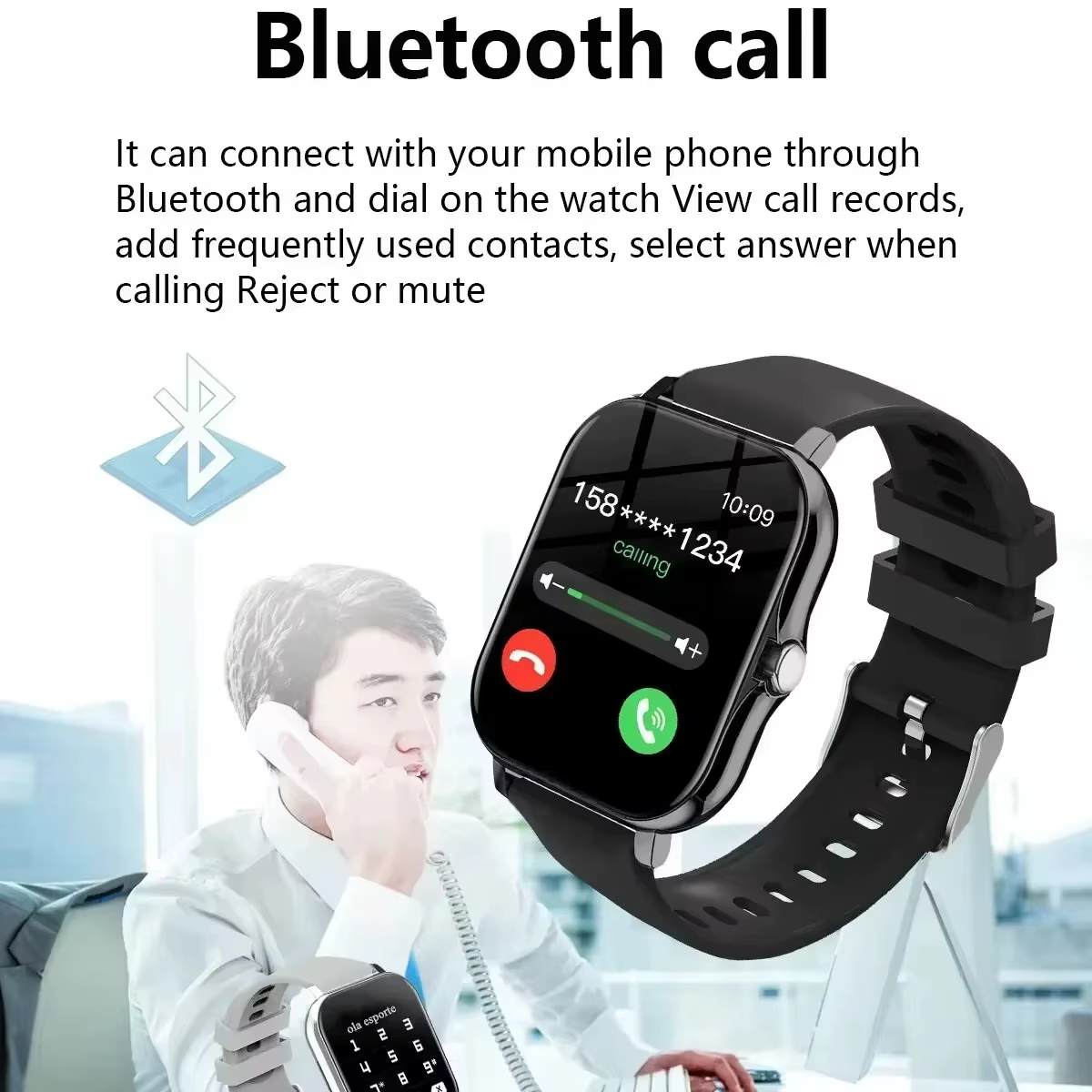 OPPO vente chaude nouvelle montre intelligente pour hommes femmes plus récent Sport SmartWatch visages Bluetooth appel