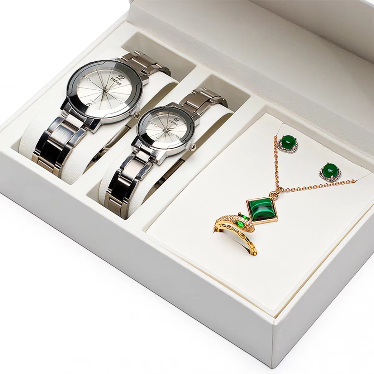 Boîte à montres de luxe en cuir PU