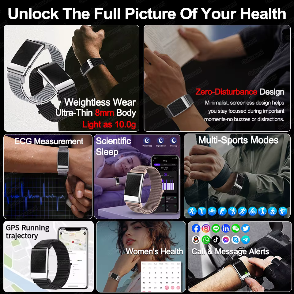 2026 nouveau ECG santé Bracelet intelligent hommes femmes fréquence cardiaque pression artérielle lipides sanguins acide uriculaire IP68 étanche Sport montres intelligentes