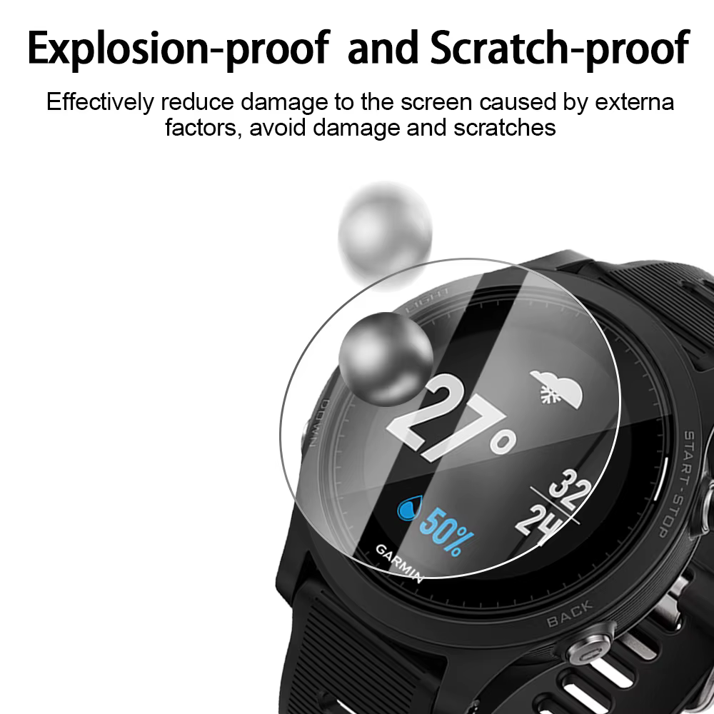 2 + 1 étui de protection + protecteur d'écran pour montre Garmin forerunner 45 45S
