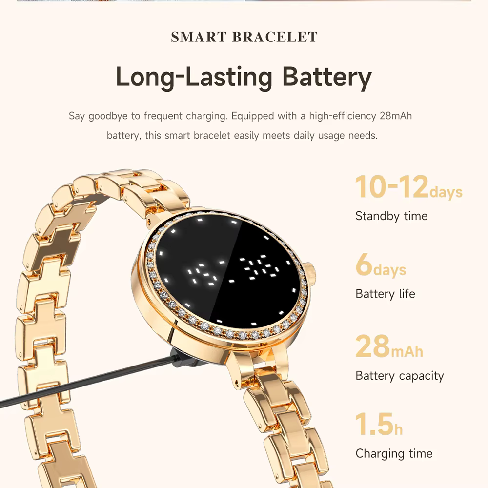 Montre connectée élégante pour femmes