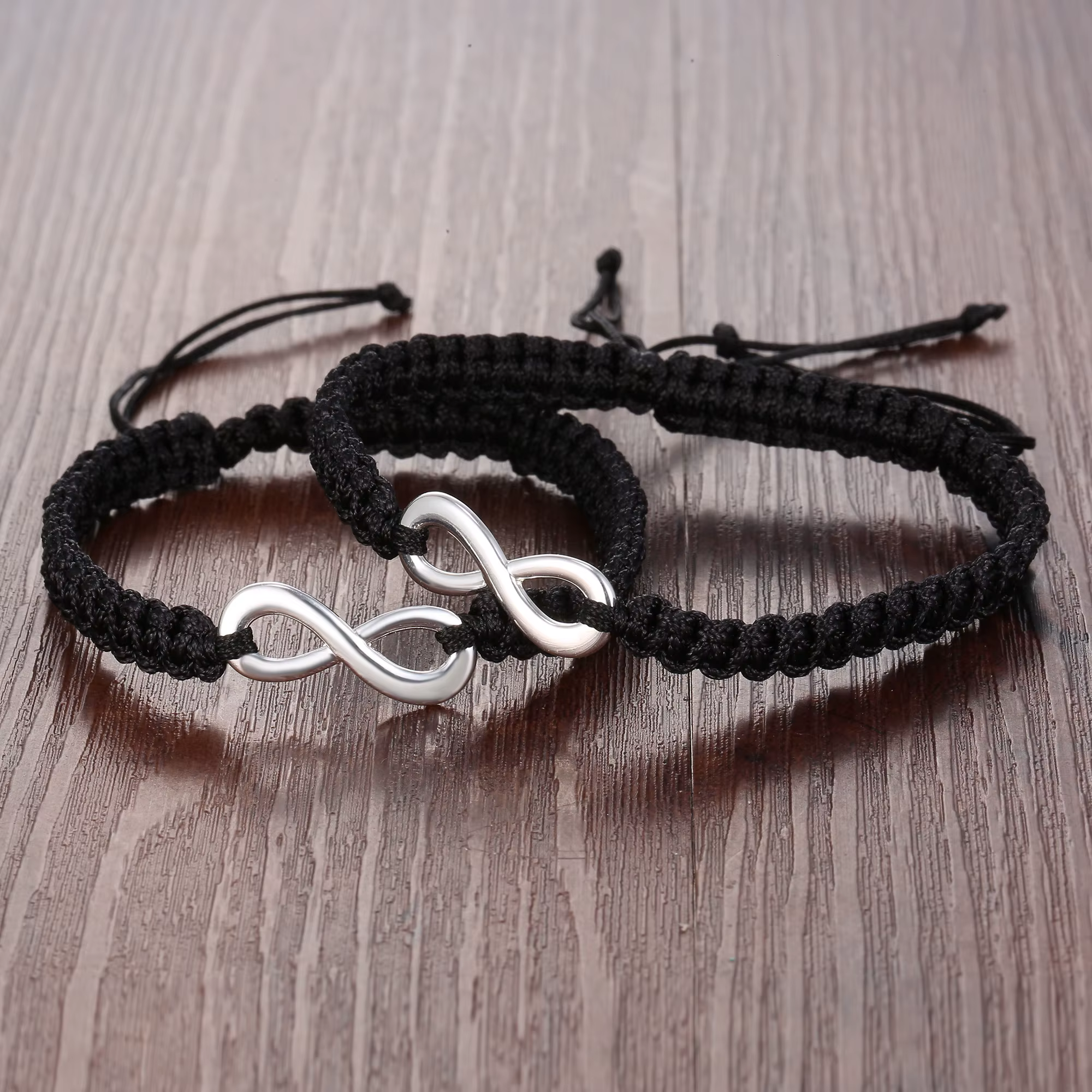 Bracelet porte-bonheur multicolore numéro 8 Infinity pour femmes et hommes, amitié, corde tressée à la main, breloque, cadeaux pour Couple, 2 pièces/ensemble