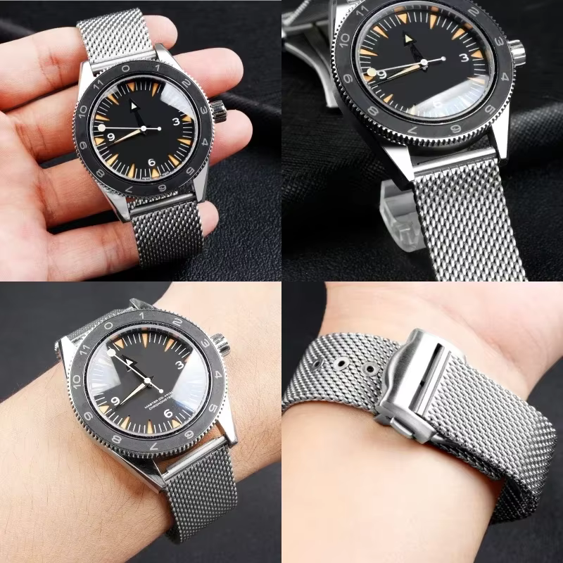 Bracelet de montre milanais 20mm 22mm pour Omega 007 pour Seamaster 300